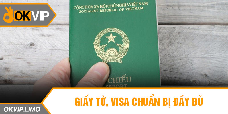 Giấy tờ, visa chuẩn bị đầy đủ